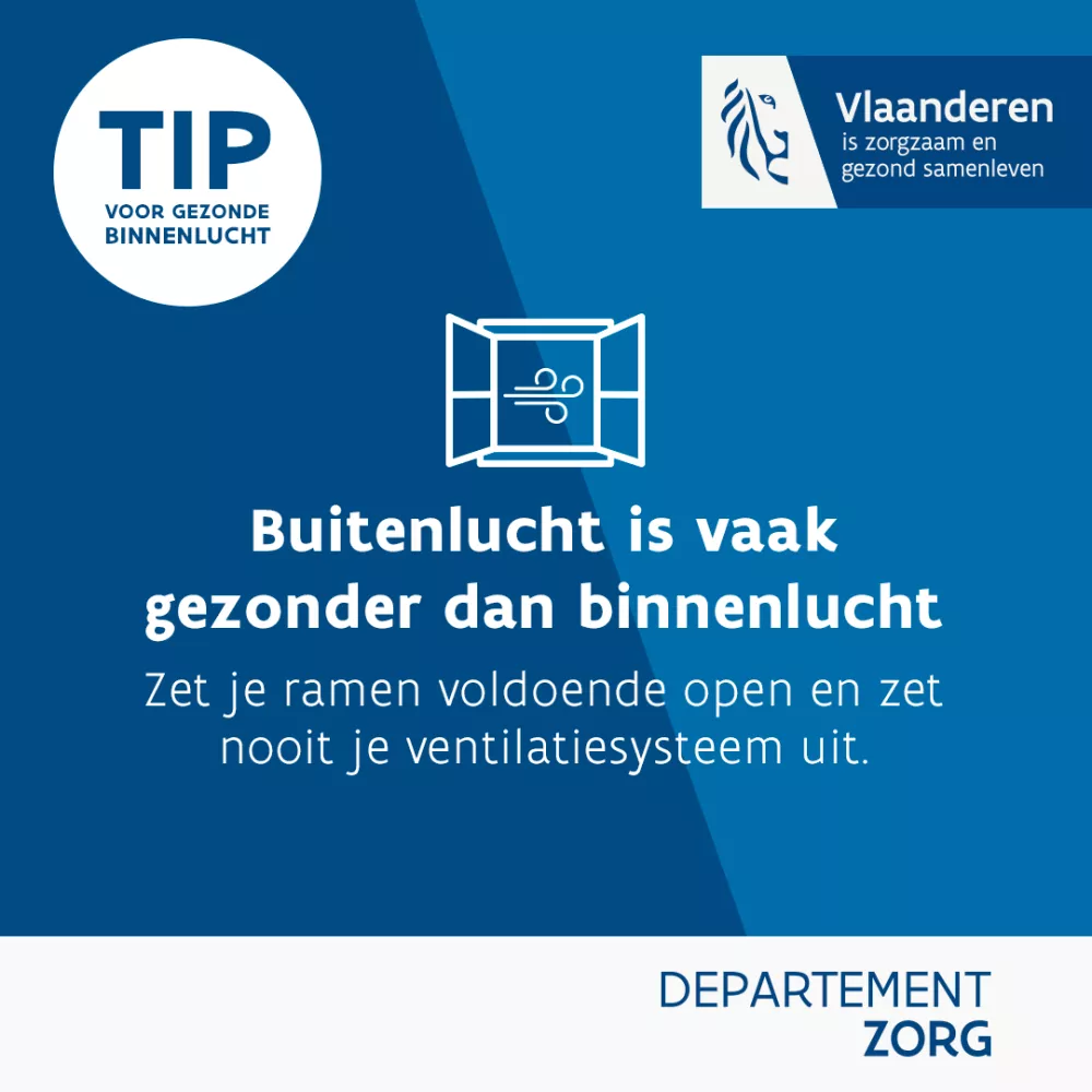 Tip buitenlucht is vaak gezonder dan binnenlucht